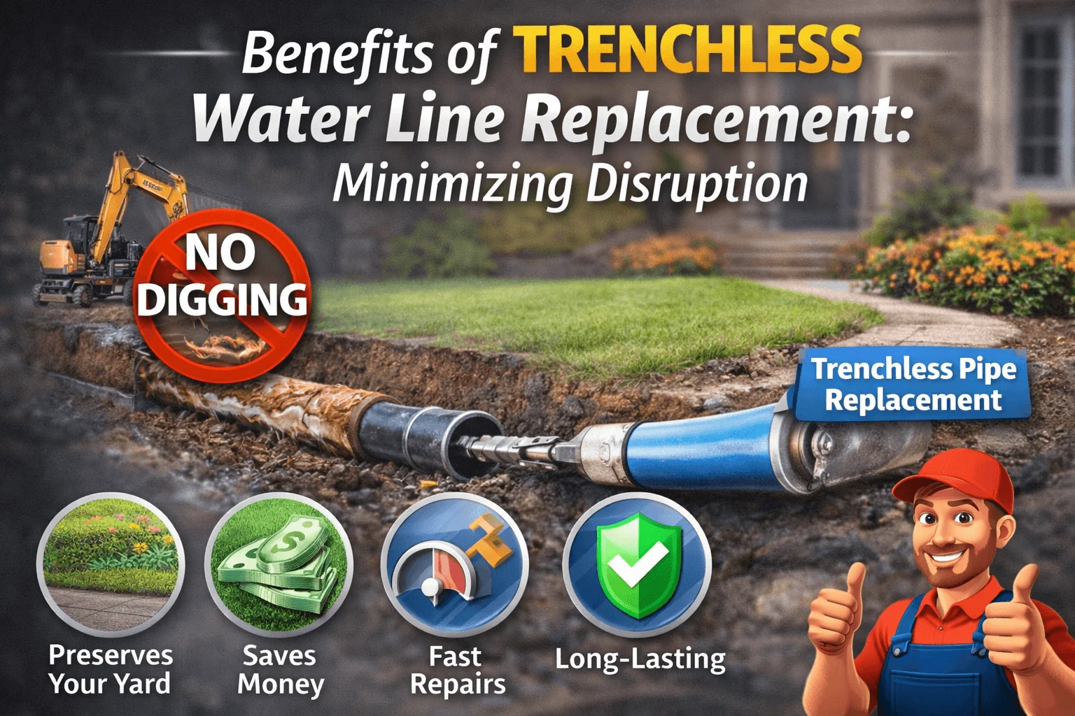 Benefits of Trenchless Water Line