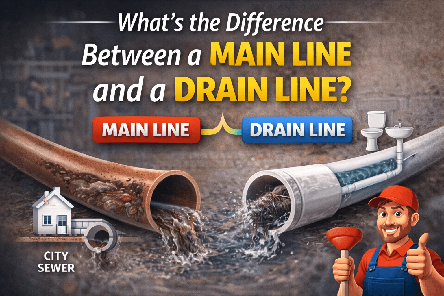 Main line versus drain line explained 1
