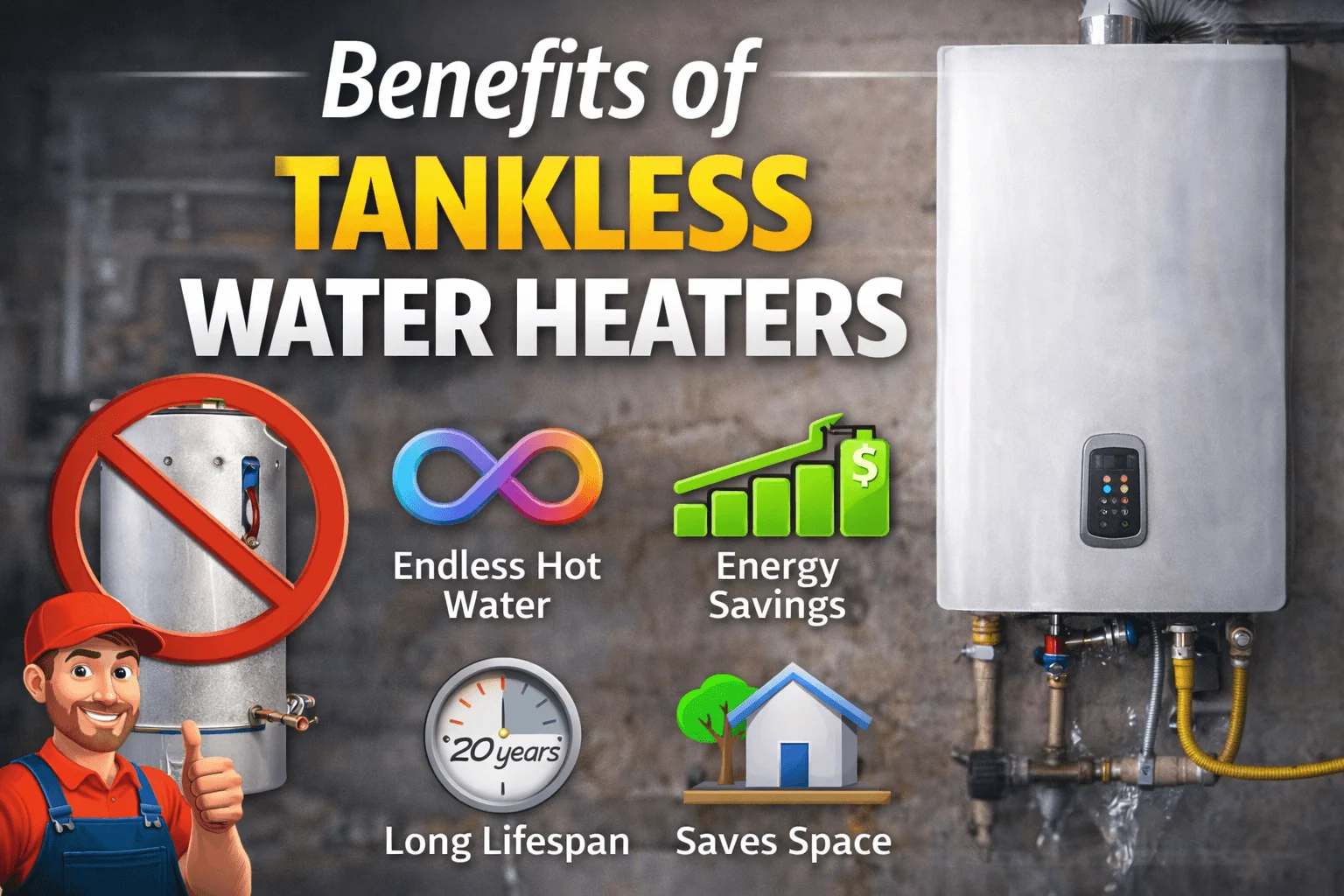 Tankless water heaters benefits explained 1